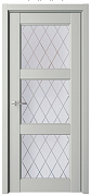 СХЕМА ЦАРГА-2 ПО Vinyl Эрмитаж-3 ЛЕВОЕ 800 платина стекло мателюкс с алмазной гравировкой "Ромб" 